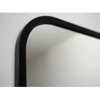 Miroir vertical déformé cadre noir