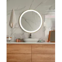 Miroir rond LED cadre - Ruke