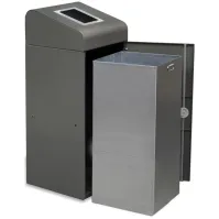 Poubelle Berlin 95L tri sélectif avec ouverture ronde, robuste.