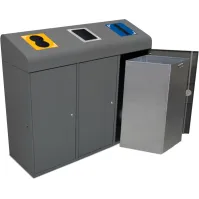 Poubelle Berlin 95L tri sélectif, robuste et personnalisable.