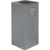 Poubelle design 100 litres gris avec symbole tous déchets magnétique