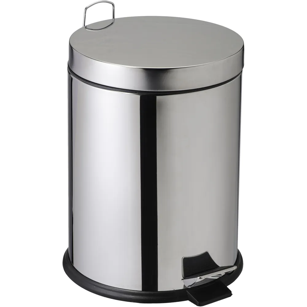 Petite poubelle à pédale inox 14 litres