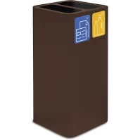 Poubelle design 100 litres corten avec pictogrammes magnétiques