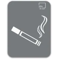 Poubelle cendrier corten 100 litres avec pictogramme magnétique.