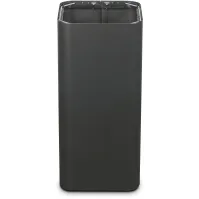 Cendrier extérieur noir couvert design élégant et fonctionnel.