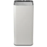 Cendrier extérieur couvert blanc en acier design élégant et fonctionnel.