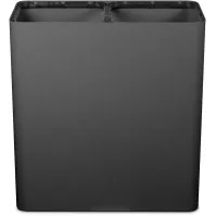 Poubelle 2 flux 100 litres noire avec pictogrammes magnétiques