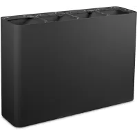 Poubelle tri sélectif 4 flux 60 litres avec pictogrammes magnétiques