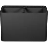 Poubelle tri sélectif 70 litres noir avec pictogrammes magnétiques