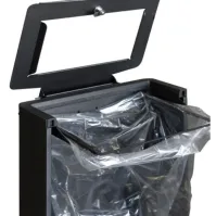 Poubelle tri sélectif 90 litres acier ouverture frontale pratique