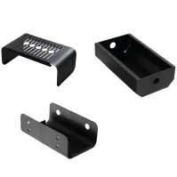 Cendrier mural extérieur acier 1 5 litre vue profil avec grille éteignoir