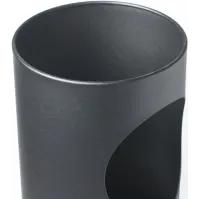 Cendrier inox sur pied 17L avec grille sable vue profil