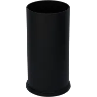 Porte-parapluie noir acier 24x24x49 cm avec bac imperméable