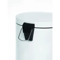 Poubelle ronde blanche 12 litres en plastique avec seau amovible