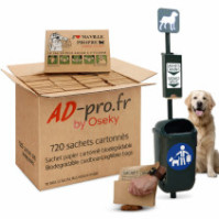 Sachet ramasse crottes biodégradable Animo Concept 11x16 cm