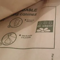 Sachet en papier biodégradable Animo Concept 20x20 cm pour chiens