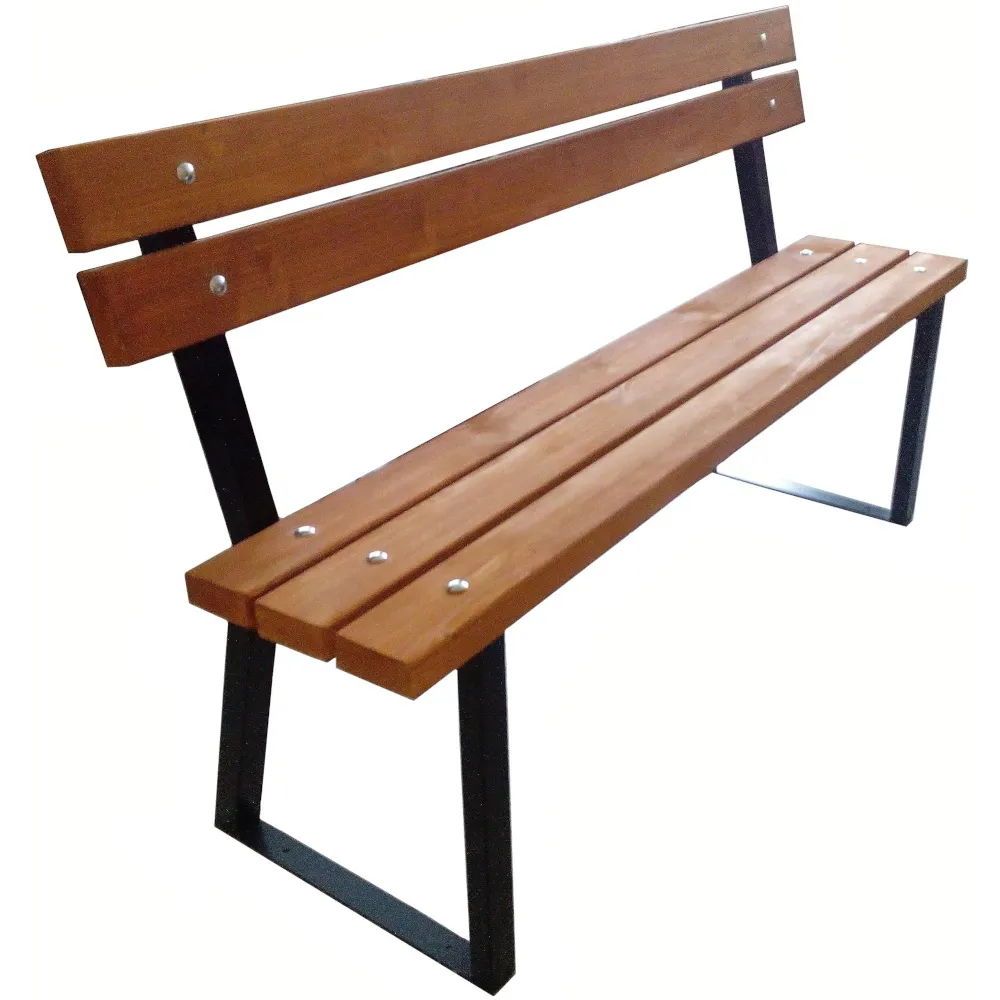 Banc urbain Přerov 5 en châtaignier 150 cm pour extérieur