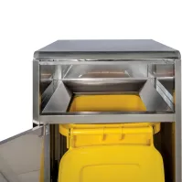 Poubelle self-service fastfood