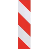 Autocollant fluorescent droit pour poubelle plastique