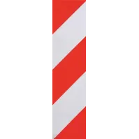 Autocollant fluorescent gauche pour poubelle plastique