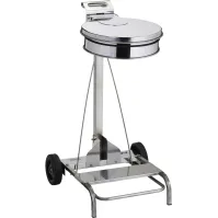 Support sacs-poubelles mobile 110 litres inox
