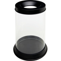 Grande poubelle transparente