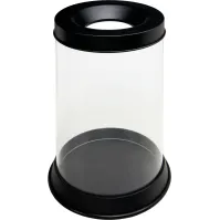 Grande poubelle transparente