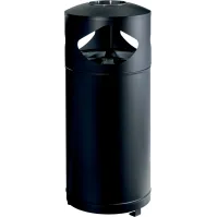 Corbeille cendrier tri sélectif 3x35L station urbaine