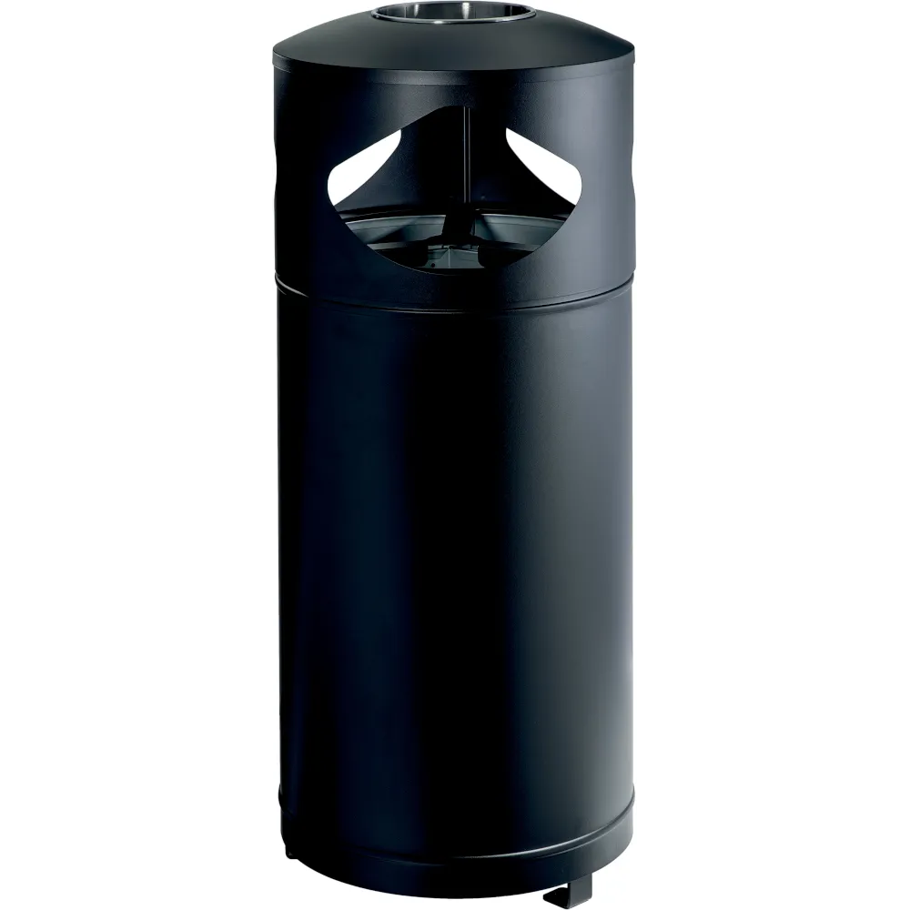 Corbeille cendrier tri sélectif 3x35L station urbaine