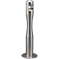 Cendrier colonne forme inox brossé 4 litres