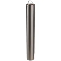 Cendrier colonne forme inox brossé 4 litres