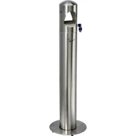 Cendrier colonne inox brossé 4 litres