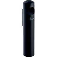 Cendrier colonne murale inox noir anti-vandalisme 5 litres