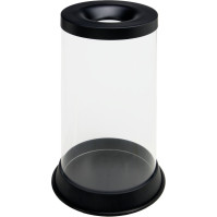 Corbeille anti-feu transparente sécurité tri efficace