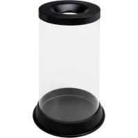 Corbeille anti-feu transparente sécurité tri efficace