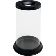 Corbeille anti-feu transparente sécurité tri efficace