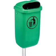 Corbeille classique d'espace vert murale