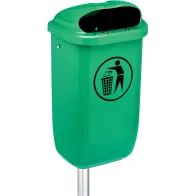 Corbeille classique d'espace vert murale