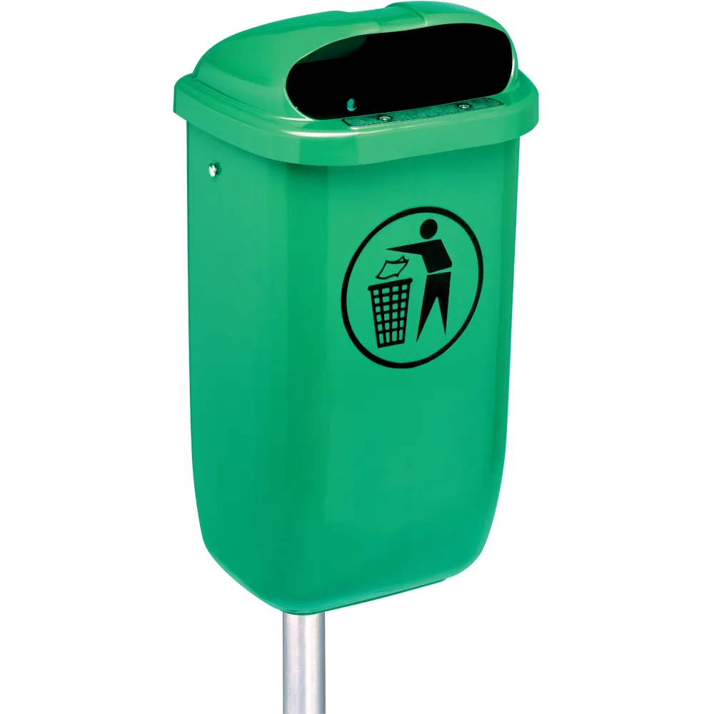 Corbeille classique d'espace vert murale