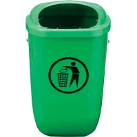 Corbeille classique d'espace vert murale