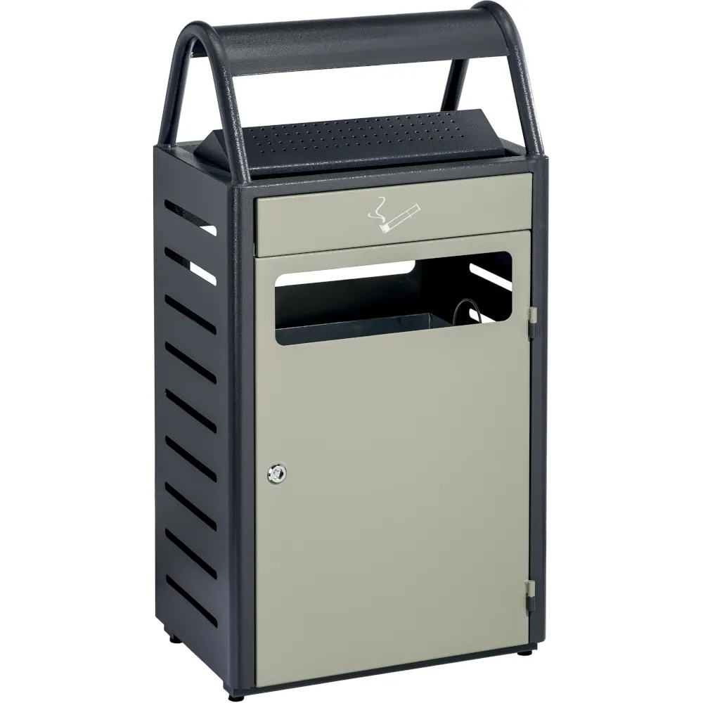 Corbeille cendrier anti-vandalisme