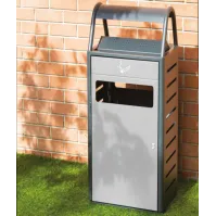 Corbeille cendrier anti vandalisme