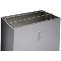 Poubelle sanitaire 25 litres couvercle basculant inox