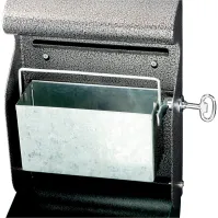 Cendrier murale gris clair anti-vandalisme