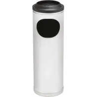 Petit cendrier corbeille inox à grille 11 litres