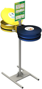 Müllsackhalter doppelter Fluss