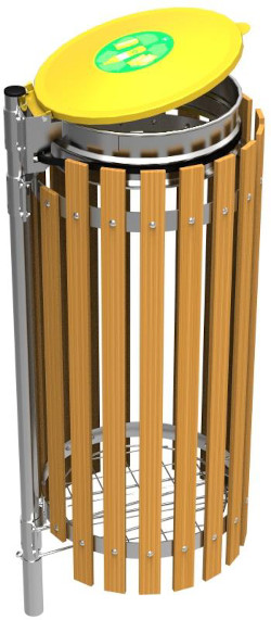 Müllsackhalter einfacher Fluss mit Umrandung