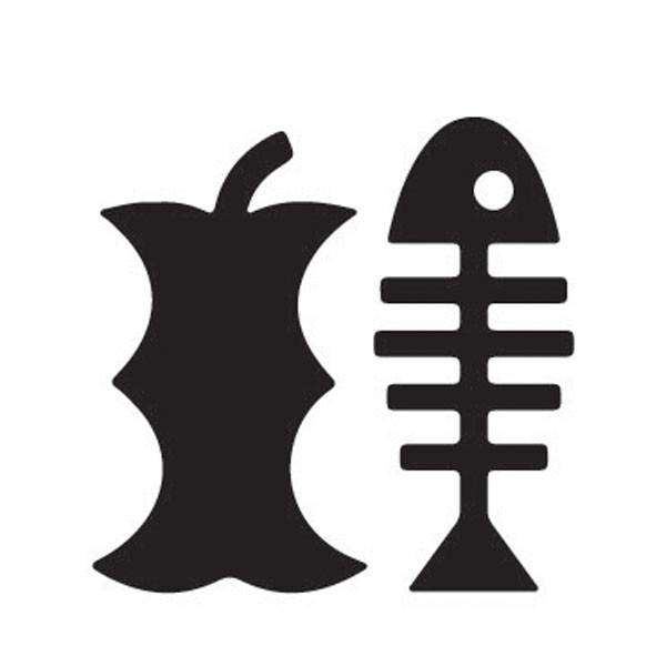 Icône Compostable (noir)