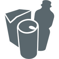 Symbole bouteilles et canettes